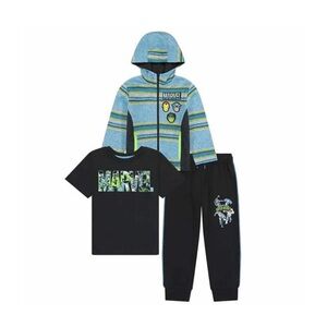 Marvel Kids' 3-piece Size 5 Hooded Jacket Fleece Set Tee And Pants
